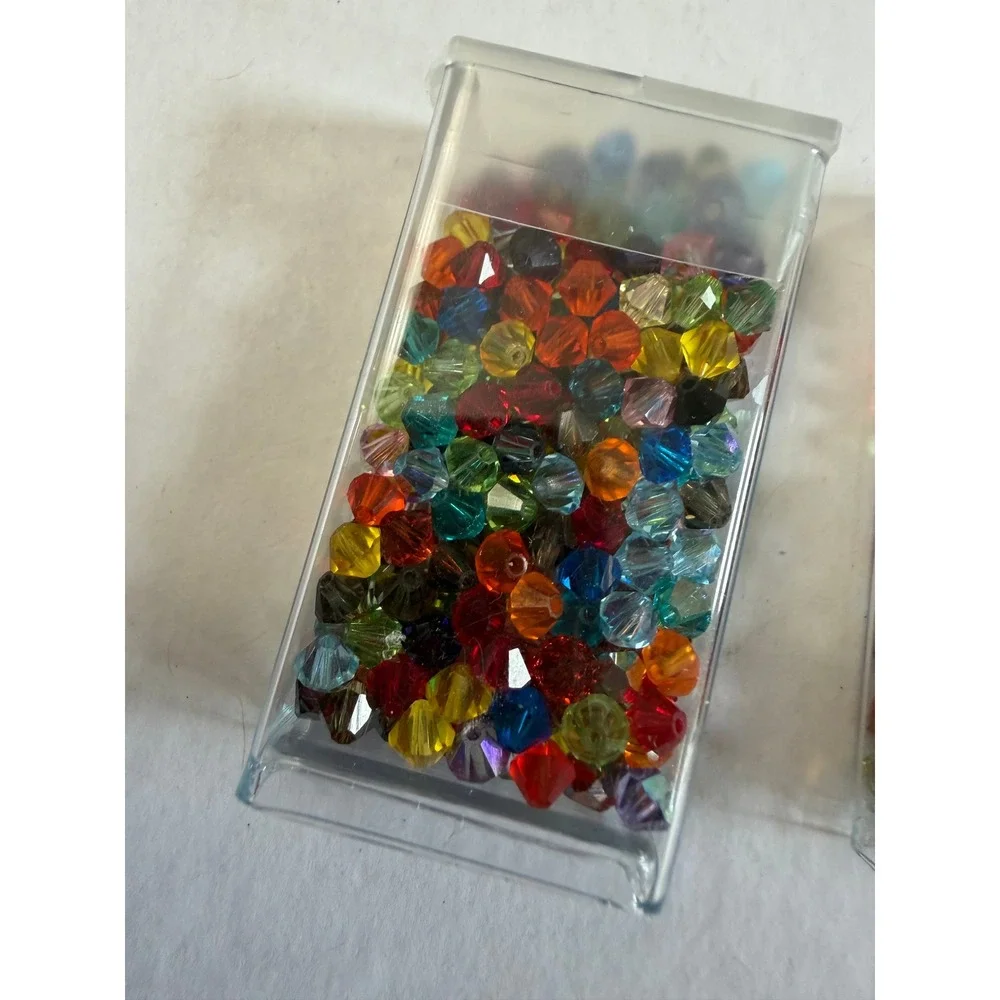 Austrian Crystal Bicone Beads 4mm Multicolor Jewelry Making Full + Partial